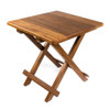  Whitecap Teak Solid Top Fold Away Table 