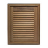  Whitecap Teak Louvered Door & Frame - Right Hand - 15" x 20" 