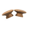  Whitecap Teak Round Drawer Knob - 2" - 2 Pack 