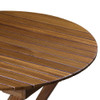 Whitecap Round Slat Table - Teak 