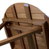  Whitecap Round Slat Table - Teak 