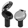Attwood Marine Attwood Deck Fill f/Carbon Canister System - Angled Body & Scalloped Chrome Cap 