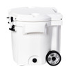  LAKA Coolers 30 Qt Cooler w/Telescoping Handle & Wheels - White 