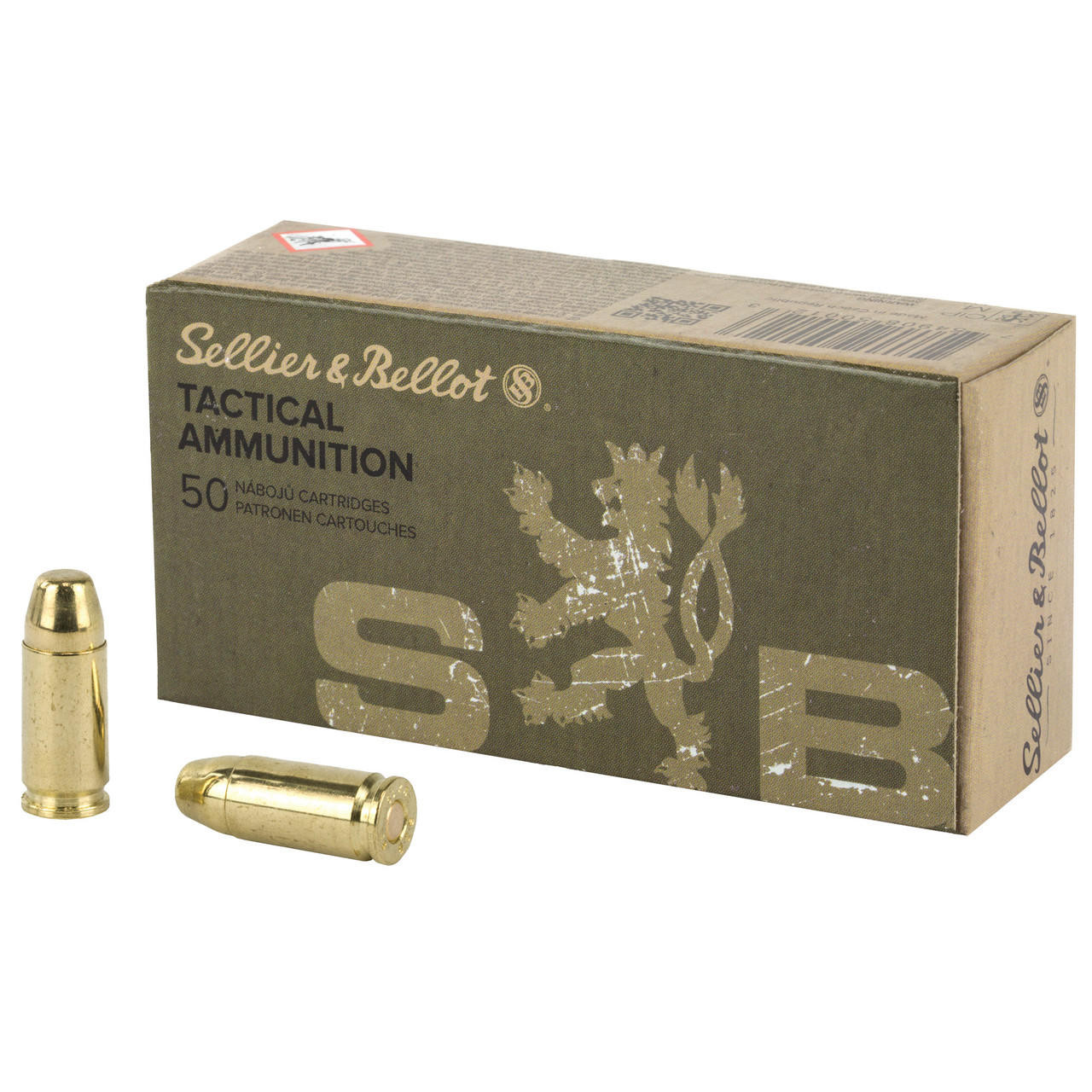 Sellier & Bellot SB9SUBA Handgun 9mm Luger Subsonic 140 gr Full Metal Jacket (FMJ) 50 ROUNDS
