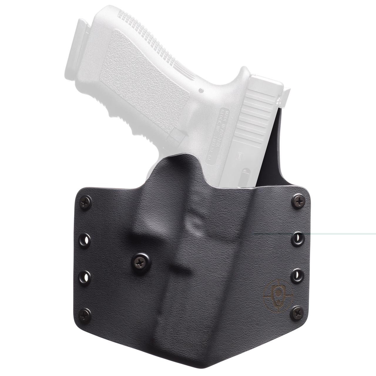 BlackPoint Tactical Standard Sig Sauer P365 AXG Legion OWB Holster RH - Black Kydex/Leather, Reliable and Stylish - 172010