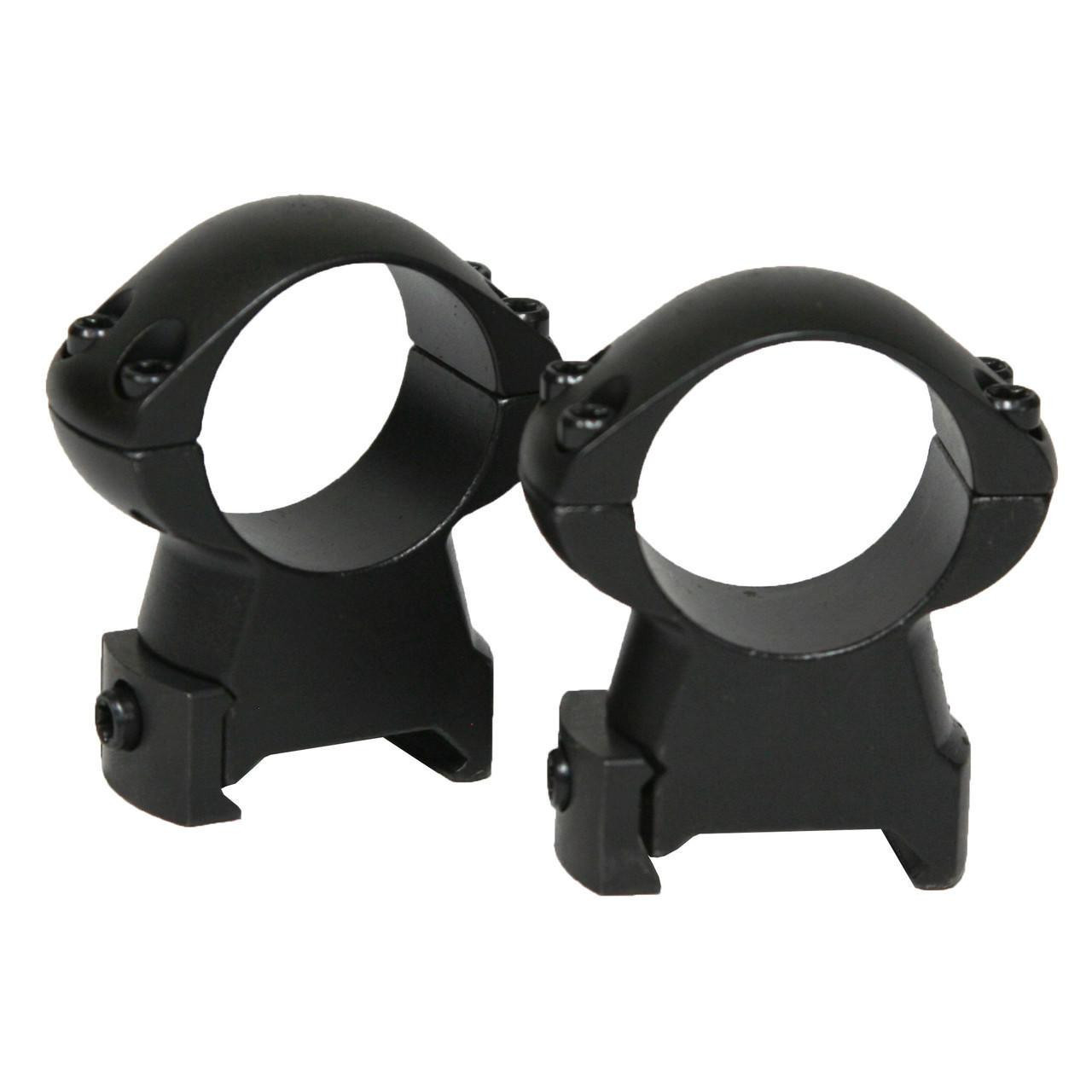 Weaver Grand Slam Extra High Picatinny Compatible 1" Scope Rings, Matte Black - 49307