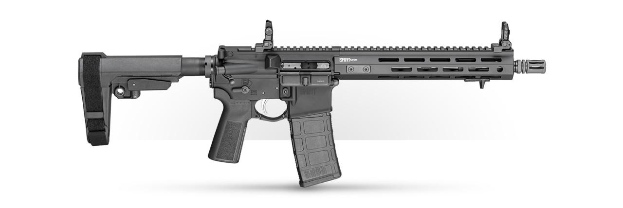 Springfield STV9115556BSBA3 SAINT Victor 5.56 NATO 30+1 11.50" Black Nitride Steel BBL, M-LOK Handguard, Black Hardcoat Anodize Alum Pic Rail Rcvr, Black Polymer SB Tactical SBA3 Brace, Black B5 Type 23 Grip,Tactical Pistols