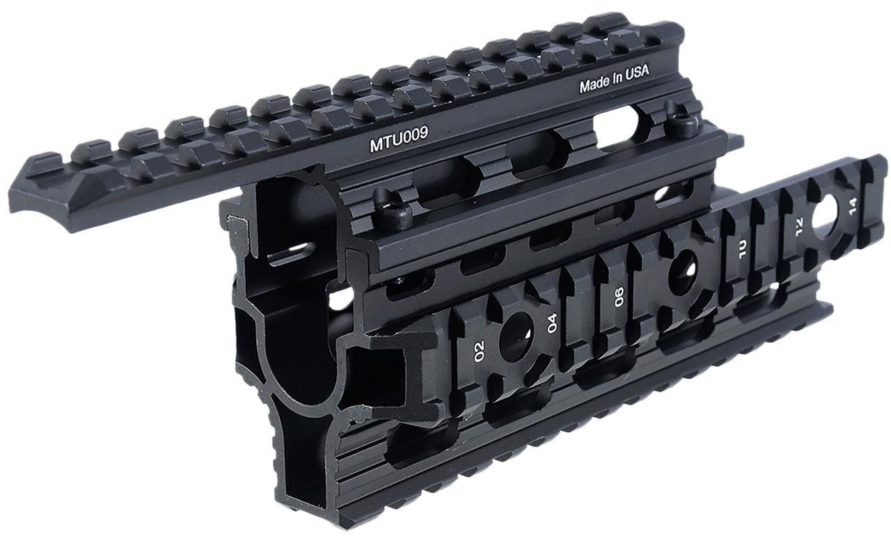Leapers, Inc. - UTG UTG M-TU009 AK-47 Quad Rail Handguard for Romanian, Bulgarian, Chinese, and US AK Variants