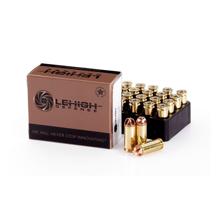 Lehigh Defense LA10115XD Xtreme Defense 10mmAuto 115gr Lehigh Defense XD FMT 20 Per Box/10 Case Centerfire, Handgun Ammunition