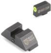 Night Fision LLC Night Fision Perfect Dot Official Student of the Gun Accur8 Night Sights w/Yellow Frnt+Blk Sq for Glock 17-39 