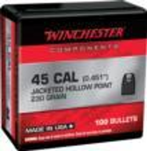 Winchester Bulk Components Winchester JHP Bullets .45 cal .451" 230gr 100/ct 