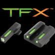  Truglo TFX Tritium/Fiber-Optic Day/Night Sights Fits Springfield XD XDM (excluding 5.25" Comp Series) and XDS - White Outline Front/Rear Green 