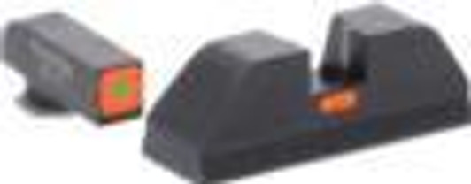 AmeriGlo Green Tritium Outline Orange Square (non trit) REAR for Glock Gen 5 