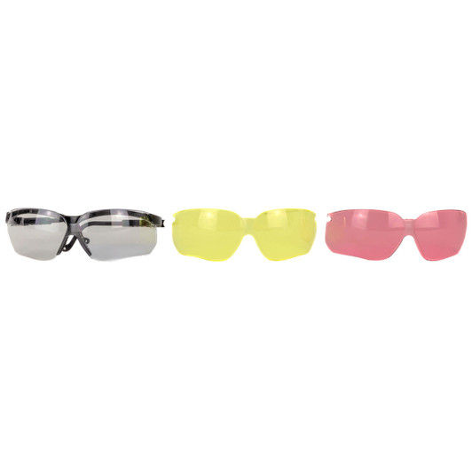 Howard Leight H/l Xc Glasses Combo 3 Lenses/case 