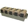Mtm Molded Products Company MTM 5-CAN Ammo Crate Mini FDE Cans Army Green Tray 