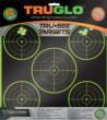 Truglo TRUGLO TRU-SEE Self Adhesive Targets - 5 Bullseye 12x12 Green 12 Pack 