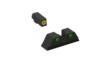 Meprolight Sights Meprolight ML40220 Hyper-Bright Yellow Ring Front/Green Rear Sights for Glock Models: 4243 