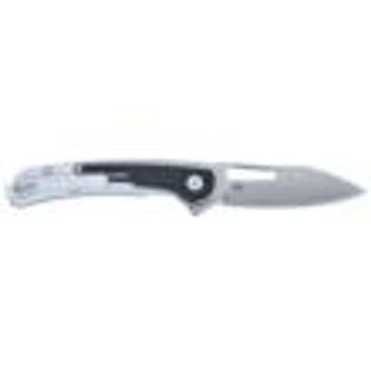 Columbia River Knife & Tool CRKT Padawan Folding Knife 3" Drop Point Blade Black and Silver 
