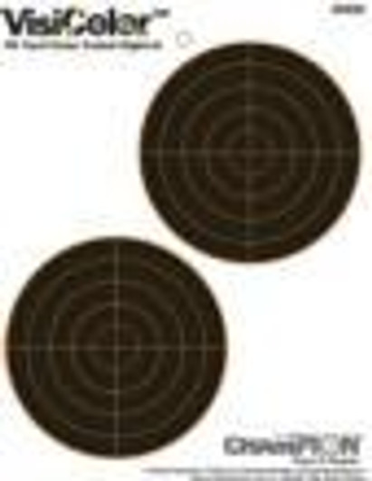  Champion VisiColor High-Visibility Paper Targets 5" Double Bull 10/Pack 