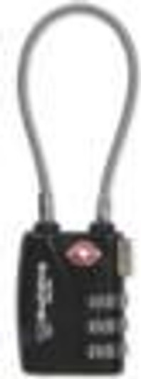 Bulldog Cases Single Pack TSA Sentry Approved Lock w/Steel Cable 