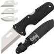 Cold Steel Click-N-Cut Exchangeable Blade Knife Black BDS - 2-1/2" Blade Satin 
