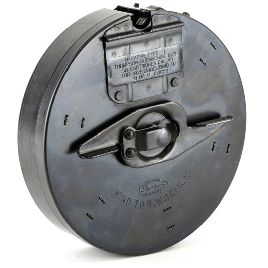 Auto Ordnance Mag Auto Ord 50rd Drum 45acp Bl 