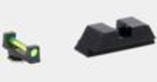 AmeriGlo Ameriglo Green Fiber .115 FRONT Black REAR for Glock 42-43-43X-48 