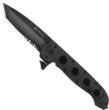 Columbia River Knife & Tool CRKT M16-14ZLEK Tanto Flipper Knife (3.75" Black Serr) 