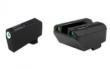  Truglo TFX Tritium/Fiber-Optic Day/Night Sight Set (Suppressor Height) fits Glock 20 21 25 28 29 30 31 32 37 40 and 41 - White Outline Front 