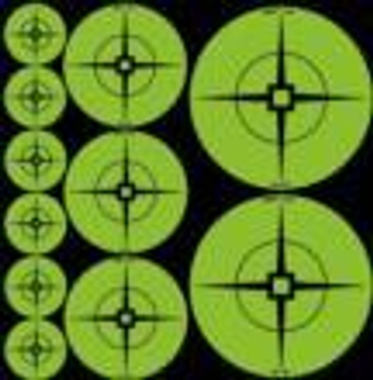  Birchwood Casey Targets Assorted Green Targets - 1-60" 2-30" 3-20" 
