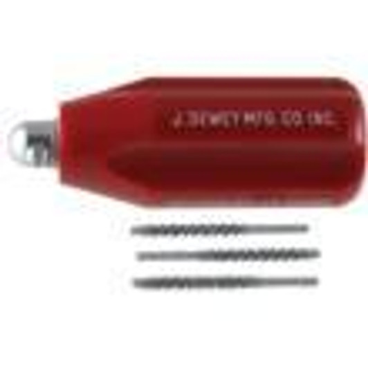 J.Dewey Mfg.Co.Inc. J. Dewey Shotgun Port Cleaning Tool Handle with Replacement Stainless Steel Brushes 