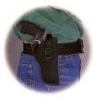 Michaels Of Oregon Uncle Mike's Sidekick Hip Holster for 3" - 4" Barrel medium and large double action revolvers in Black Right Hand 