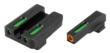  Truglo TFX Pro Tritium/Fiber-Optic Day/Night Sights Fit Sig Sauer #8 front / #8 rear - Orange Outline Front/Rear Green 
