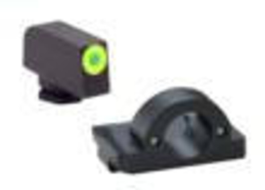 AmeriGlo Ameriglo Ghost Ring Night Sight Set for Glock Models 17.19.26 - Green Outline 