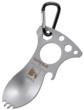 Columbia River Knife & Tool CRKT Eat N Tool - Bead Blast - Spoon Fork Bottle Opener Screwdriver/Pry Tip Metric Wrenches Carabiner 