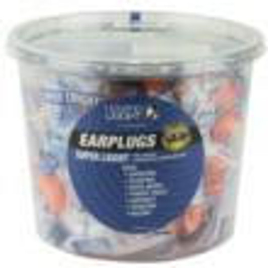 Honeywell Safety Products USA Howard Leight Super Leight Ear Plugs Pre-Shaped Foam Coral Ear Plugs 33dB 50/pr Corded Tub 