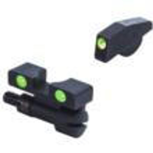 Meprolight Sights Meprolight Tru-Dot Self Illuminated Adjustable Pistol Sight Green Front Green Rear 