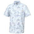 Marolina DBA HUK Huk Fish Bones Kona Short Sleeve Shirt Ice Water XL 