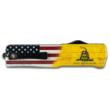 Templar Knife Templar Knives Premium Lightweight Automatic Large Knife 3 1/2" Tanto Blade Don't Tread on Me US Flag 