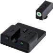  Truglo Tritium Pro Night Sights Fit Taurus Millennium G2 / 709 Slim / 740 Slim - White Outline Front/Rear Green 