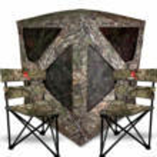  Primos Double Bull Roughneck Series Ground Blind w 2 Tri Stools SB 