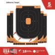 The Allen Company Inc. Allen Adhesive Splash Handgun Training Target 12x18" Orange and Black 5 Pack 