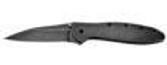 Kershaw Knives Kershaw Leek Folding Knife 3" Drop Point Blade Black 