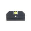 Night Fision LLC Night Fision Student of the Gun Accur8 Night Sight Set Yellow Front Black Back for Glock 42/43/43x 