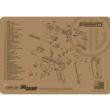 CERUS GEAR Cerus Gear Sig 220 Handgun Schematic Cleaning Mat 12x17 Coyote Brown 