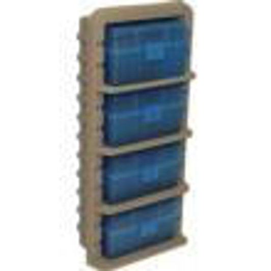 Mtm Molded Products Company MTM ARRS Ammo Rack with 4 RS-50-24 Ammo Boxes Clear Blue and Dark Earth 