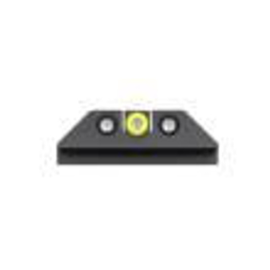 Night Fision LLC Night Fision Tritium Night Sight Set Yellow Front Black U-Notch Back for Glock 