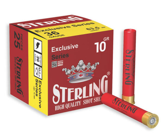  Sterling, Exclusive Series, 410 Gauge 2.5", #8, 3/8 oz, Shot Shell, 25 Round Box 