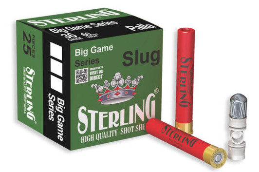  Sterling, Big Game Series, 410 Gauge 2.5", 10 Grain, 3/8 oz, Rifled Slug, 25 Round Box 