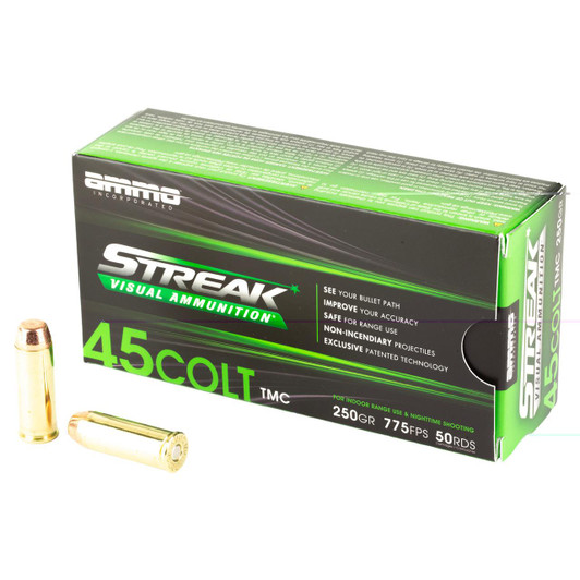 STREAK Ammunition Streak Grn 45 Colt 250gr Tmc 50/1000 